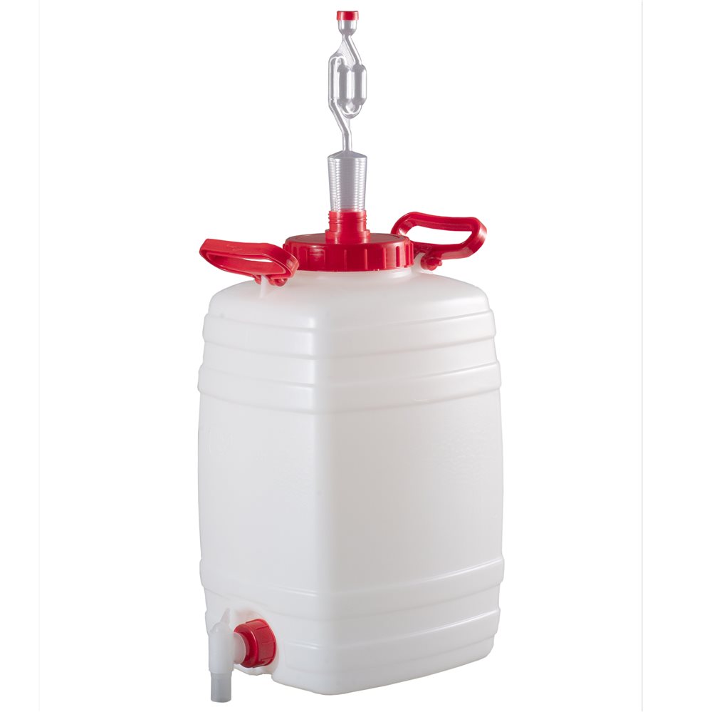 Cuve de fermentation avec tonnelet 25 litres robinet et barboteur - Tom  Press
